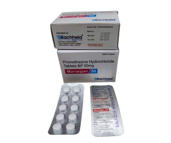 MONARGAN 50 MG TABLET (PROMETHAZINE HYDROCHLORIDE)